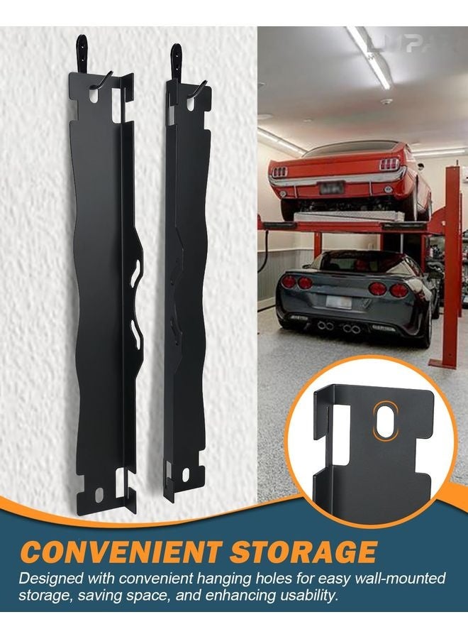 Lupar Upgrade Stainless Steel Wheel Alignment Tool Plate with Hanging Holes for Easy Wall-Mounted Storage, Black(Excluding Tape Measures) - Image 3