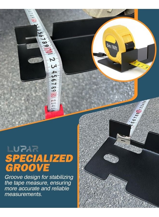 Lupar Upgrade Stainless Steel Wheel Alignment Tool Plate with Hanging Holes for Easy Wall-Mounted Storage, Black(Excluding Tape Measures) - Image 5