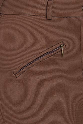 TuffRider Women's Ribb Knee Patch Breeches (Regular), Chocolate, 24 - Image 3