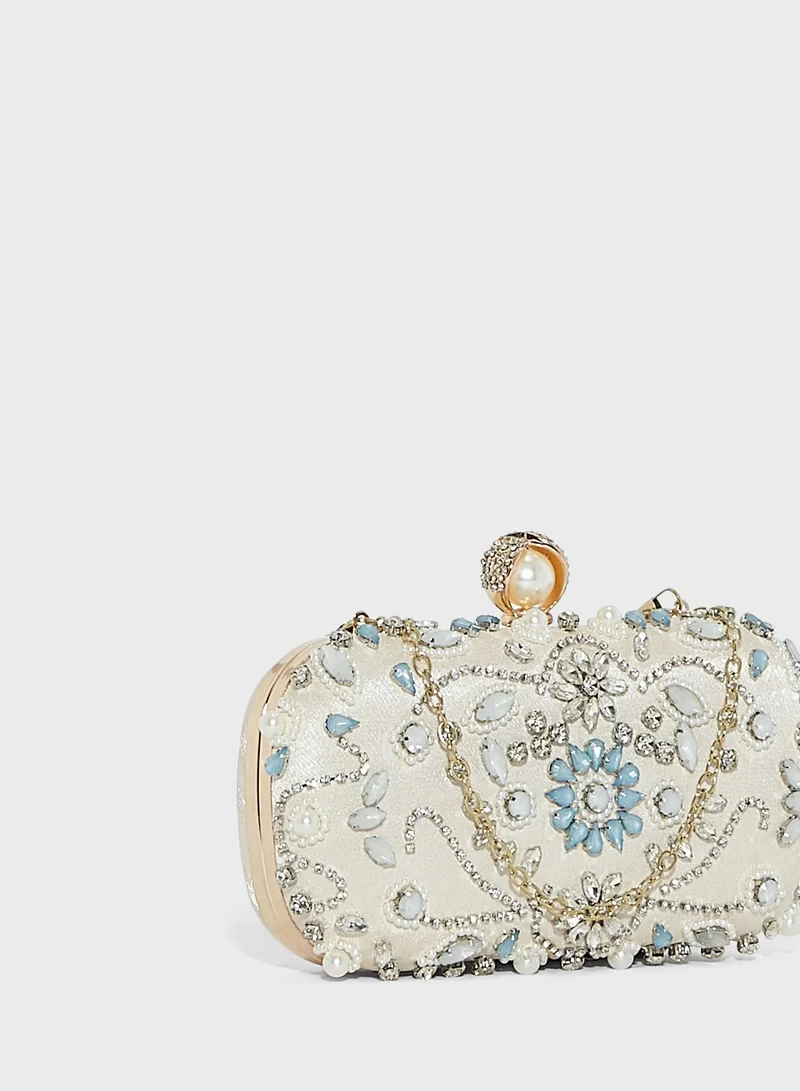 Ella Limited Edition Jewelled Box Clutch Bag