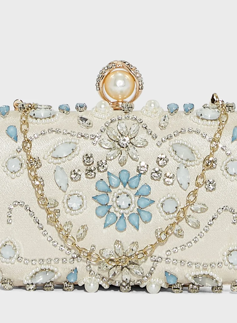 Ella Limited Edition Jewelled Box Clutch Bag