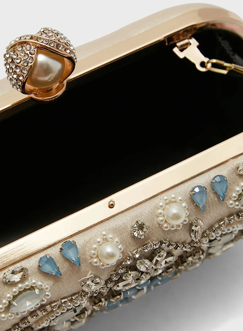 Ella Limited Edition Jewelled Box Clutch Bag