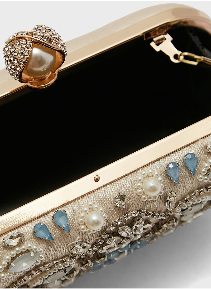 Ella Limited Edition - Jewelled Box Clutch Bag - Image 1