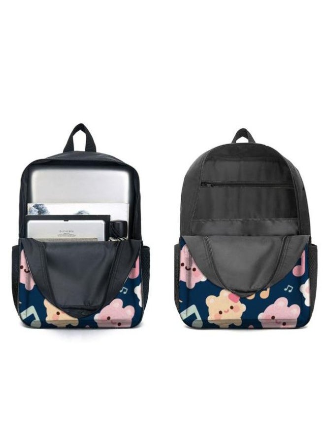 Cute cartoon print three-piece set! Backpack + handbag + pen bag combination | Multi-scene for student and children's outing - 1344