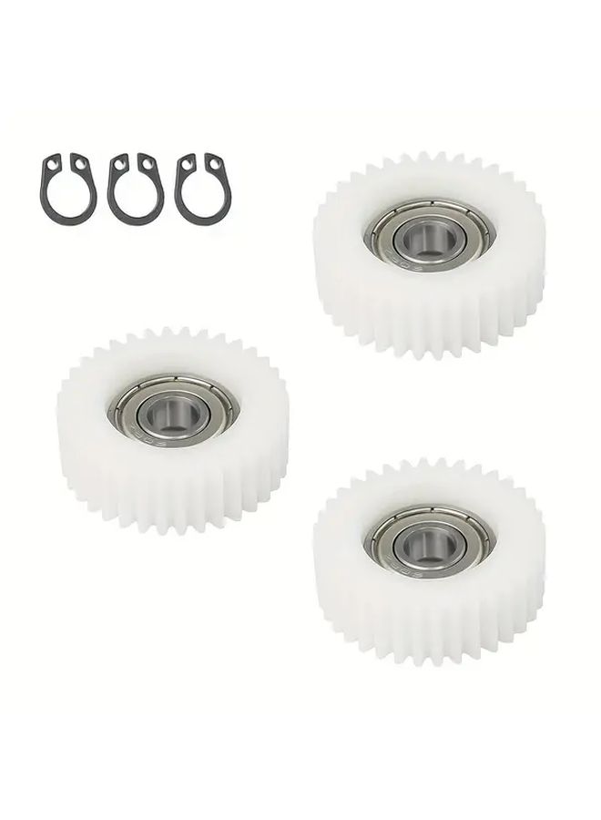 White 36 Tooth Nylon Gear Set Compatible with Bafang E Bike Hub Motor - Image 4