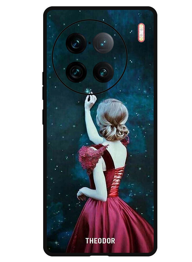 Theodor Protective Case Anti Scratch Shock Proof Bumper Cover For Vivo X90 Pro Plus Girl Touching Star - Image 1