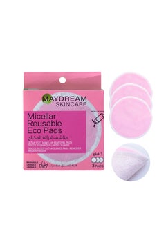 MAYDREAM Set of 3 pcs washable and reusable makeup remover  - Image 1