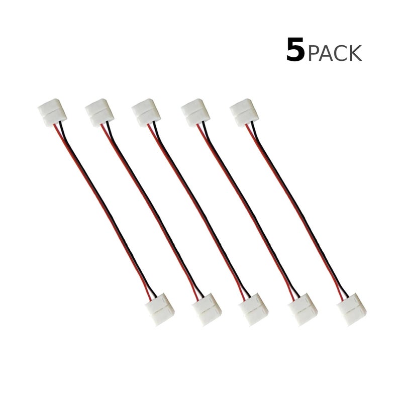 CentIoT 5Pcs 10mm 2pin led connector for single color led strip 5050 two connectors adapter easy connect no need soldering - Image 2