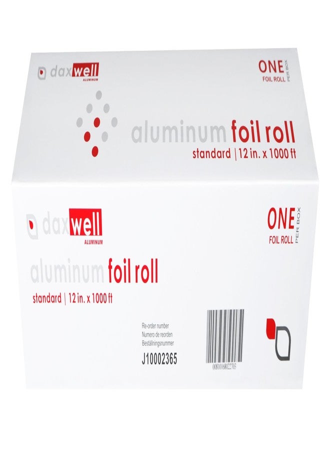 Daxwell Aluminum Foil Roll, Standard, 12" x 1,000 Ft, J10002365 - Image 1