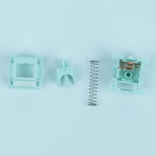 GATERON Smoothie Keyboard Switches Linear RGB LED 5 Pin White 22mm DualStage Spring Factory Prelubed 40gf Full POM Key Switches for MX Mechanical Keyboard105PCS - Image 3