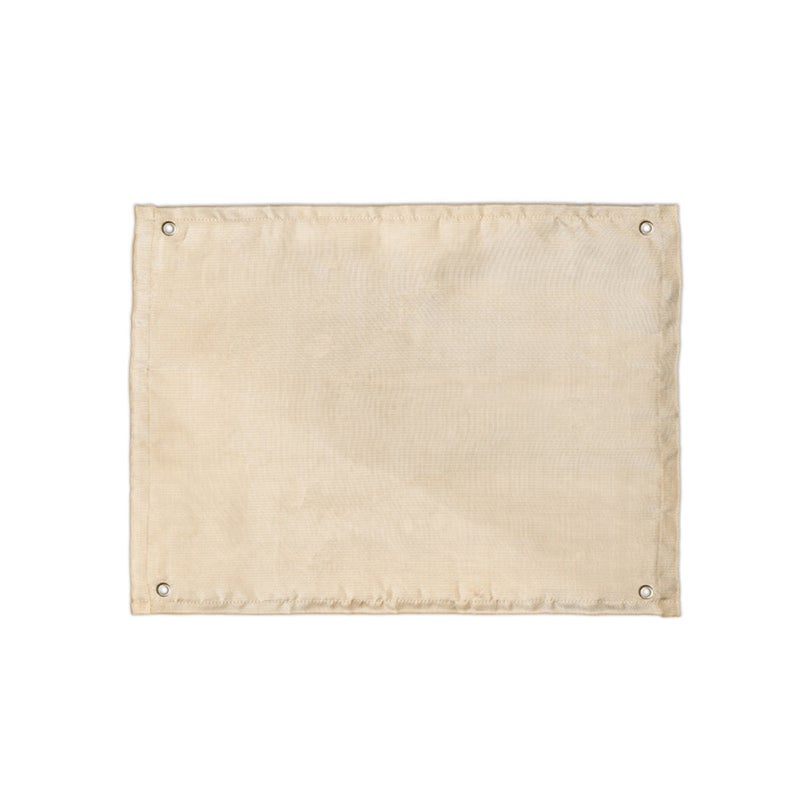 Fireproof Mat: 600x800 Beige Fiberglass Cloth - Fine Insulation Heat Resistance, Foldable Space-Saving Grill Accessory for Outdoor Camping, Picnic, Barbecue - Image 1