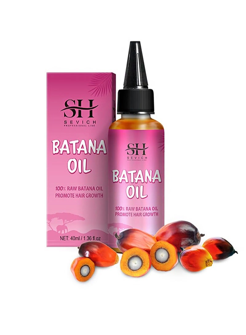 Sevich 100% Natural Batana Oil for Hair Care, Hair Conditioner Oil for Thin Hair, Repair Damaged Hair, Nourishes Thin Hair Scalp Skin and Loss Hair Growth Fit for All Hair Types（40ml） - Image 1