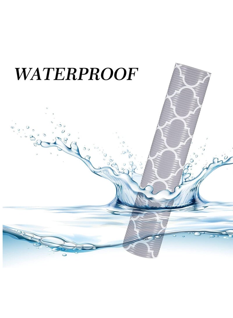 XiuWoo Large 4 Rolls Non-Adhesive Shelf Liners, Drawer Mats, Non-Slip Food Grade EVA Drawer Liner, Stain-Proof Liner, Waterproof Cabinet Liner for Home Kitchen Shelf, Cabinets, Refrigerator, Closet - Image 4
