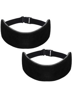 Travel Pillow for Sleeping Airplane, 2 Sets Headrest Travel Pillow Neck Pillow for Airplane Travel Functional Airplane Head Straps Neck Brace for Sleeping on Airplane Car, Black