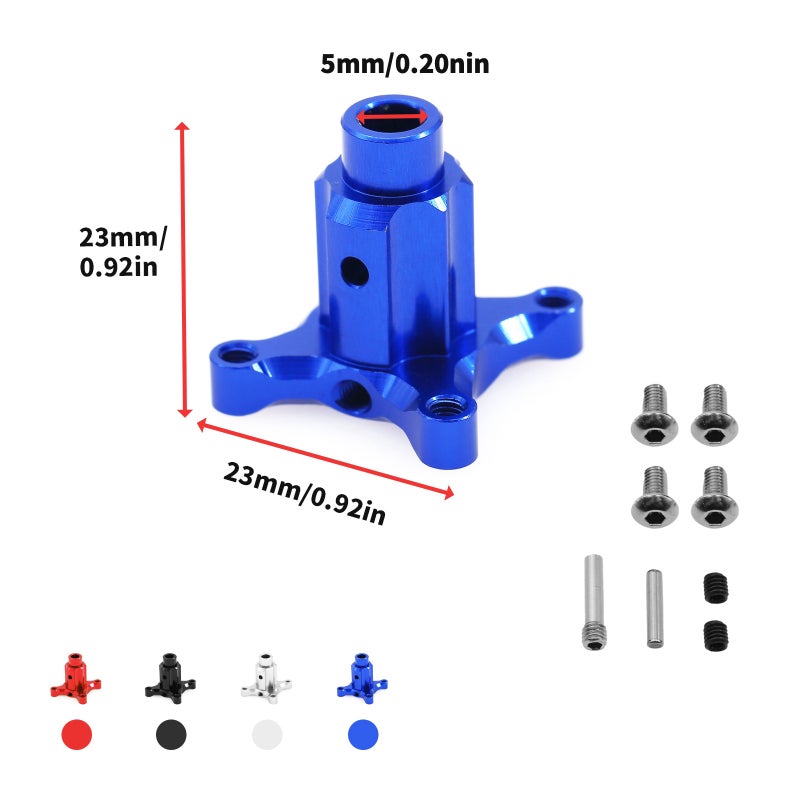 Metal Differential Lock Straight Shaft Replacement for Arrma Kraton Senton Talion Typhon Outcast 1:8 Remote Control Car Accessories, Blue - Image 3