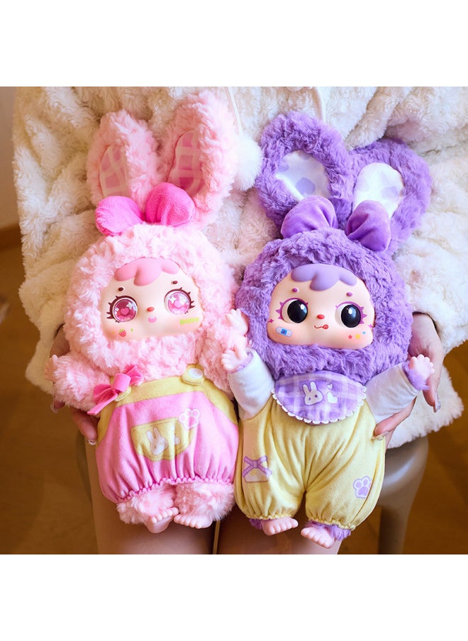 Generic - Three Small Wool 400 Body Second Generation Bear Rabbit Happy Picnic Plush Blind Box Cute Tide Play Plush-Color:Mr1054 Sanxiao Fruit Animal Paradise Plush (please Take 6 Pieces Of The Whole Box) - Image 1