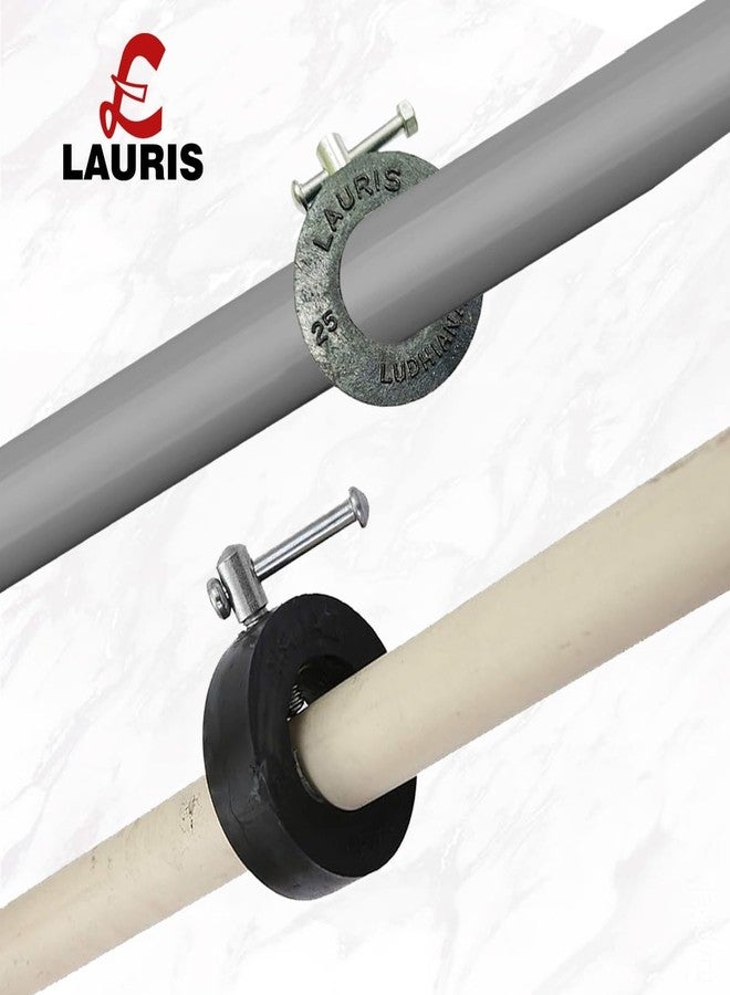 LAURIS Gym Barbell Weight Lifting Rod Bar Dumbells Lock Clamps Clip Collars For 25 mm Diameter 19,20, 22, mm, 1 inch diameter rods made up of nylon plastics best for 3,4, 5, 6 ft rods set of (2) - Image 5
