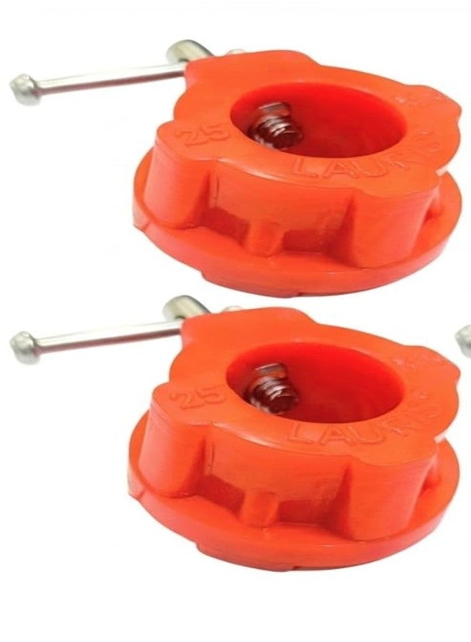 LAURIS Gym Barbell Weight Lifting Rod Bar Dumbells Lock Clamps Clip Collars For 25 mm Diameter 19,20, 22, mm, 1 inch diameter rods made up of nylon plastics best for 3,4, 5, 6 ft rods set of (2) - Image 1