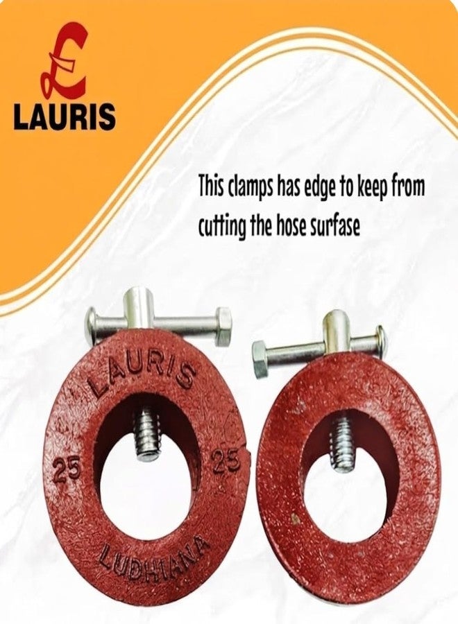 LAURIS Gym Barbell Weight Lifting Rod Bar Dumbells Lock Clamps Clip Collars For 25 mm Diameter 19,20, 22, mm, 1 inch diameter rods made up of nylon plastics best for 3,4, 5, 6 ft rods set of (2) - Image 2