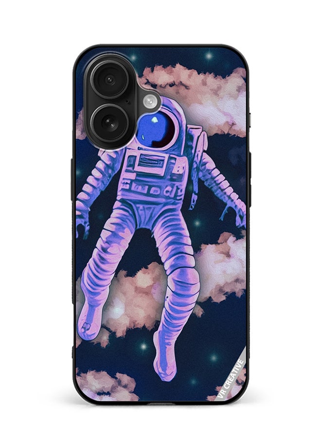 VR CREATIVE Protective Case Cover For Apple iPhone 16 Plus Retro Style Vibrant Space Scene Design Multicolour