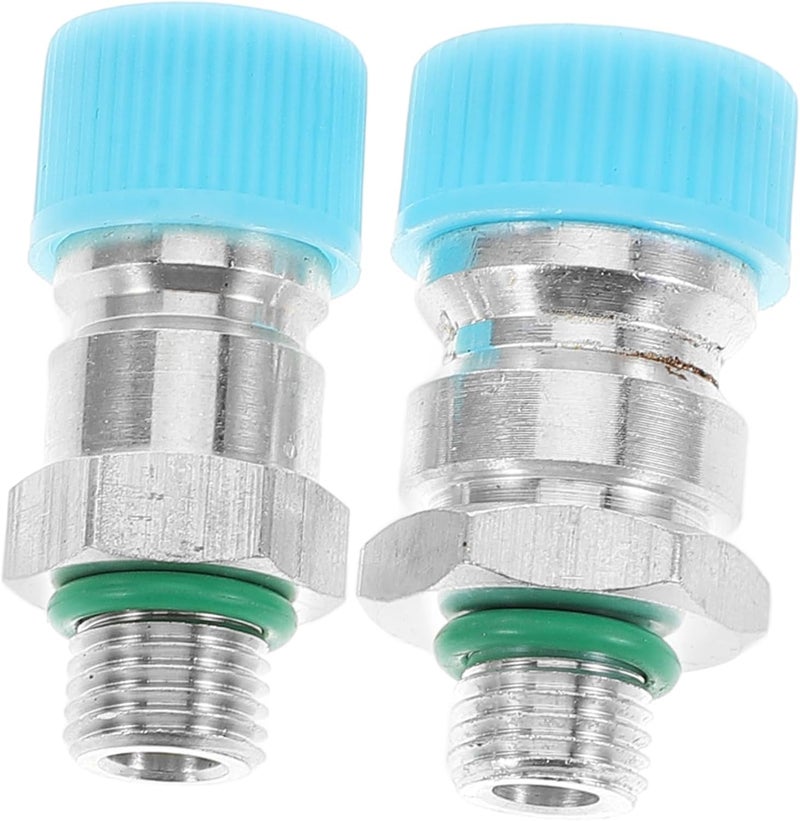 VOSAREA 2pcs Replacement Valve Core Vehicle Air Conditioning Systems Durable Easy Installation for Improved Cooling Efficiency Compatible with Automotive Refrigeration Systems - Image 1