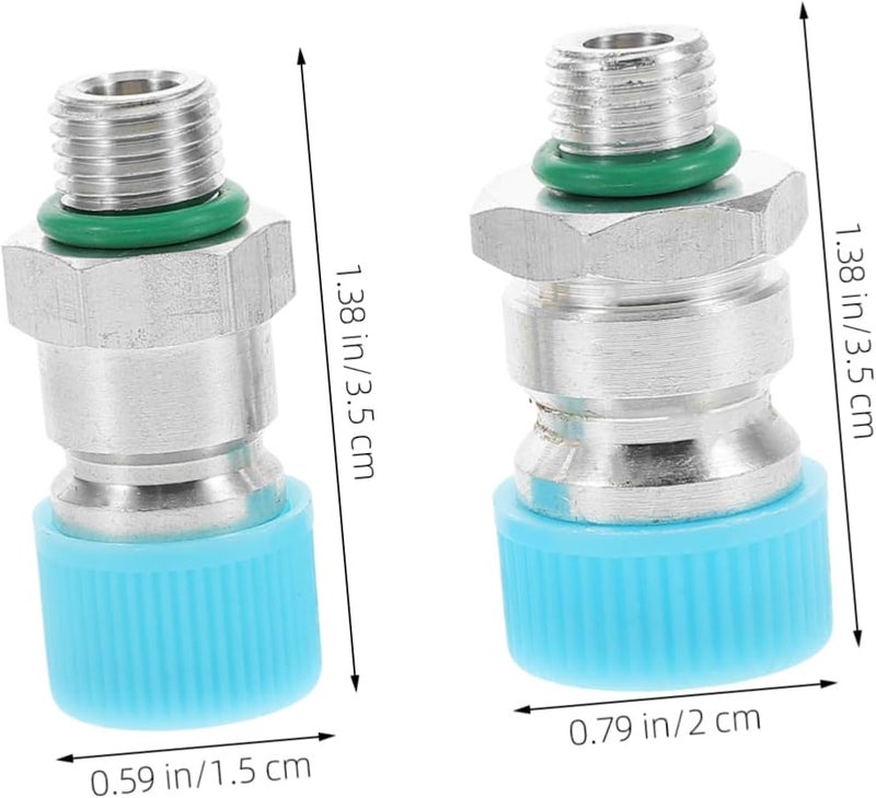 VOSAREA 2pcs Replacement Valve Core Vehicle Air Conditioning Systems Durable Easy Installation for Improved Cooling Efficiency Compatible with Automotive Refrigeration Systems - Image 2