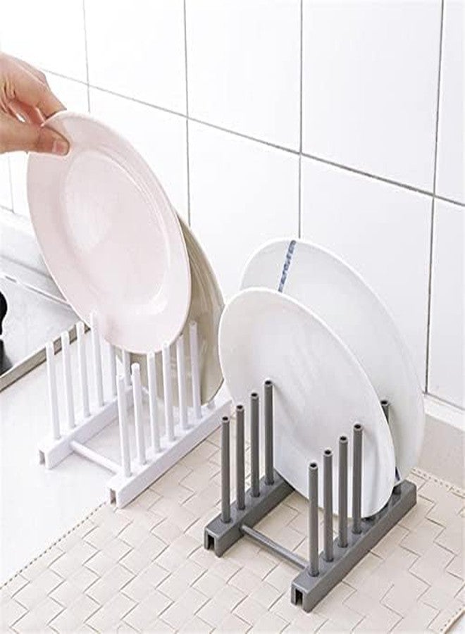 SAVS Dish Racks For Kitchen Counter Stainless Steel Pot Lid Rack Spoon Holder Pan Cover Stand Kitchen Organizer Cooking Dish Rack Set Of 2 Durable Rust Resistant Space Saving Design - Image 1