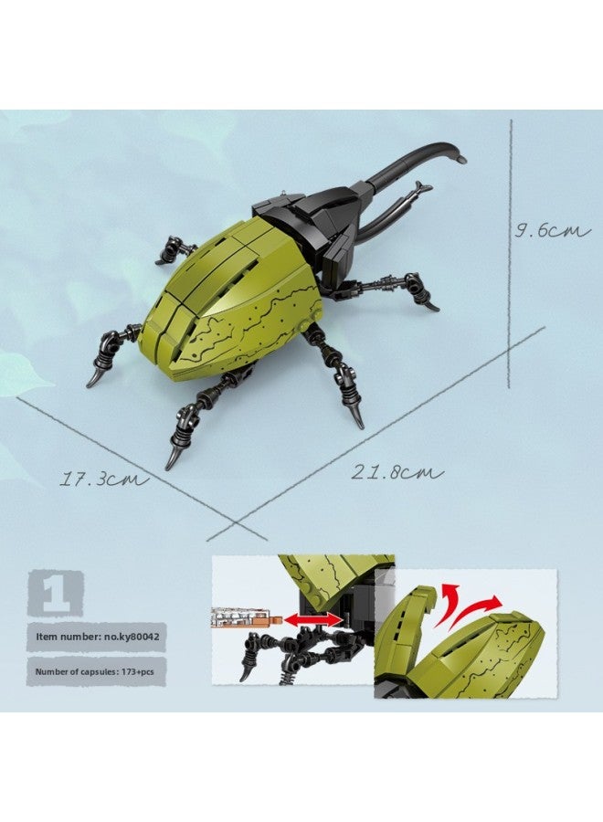 Kaizhi Insect Building Block Model Mantis Animal Small Particles Puzzle Assembled Children's Toys Science And Education Gifts Wholesale