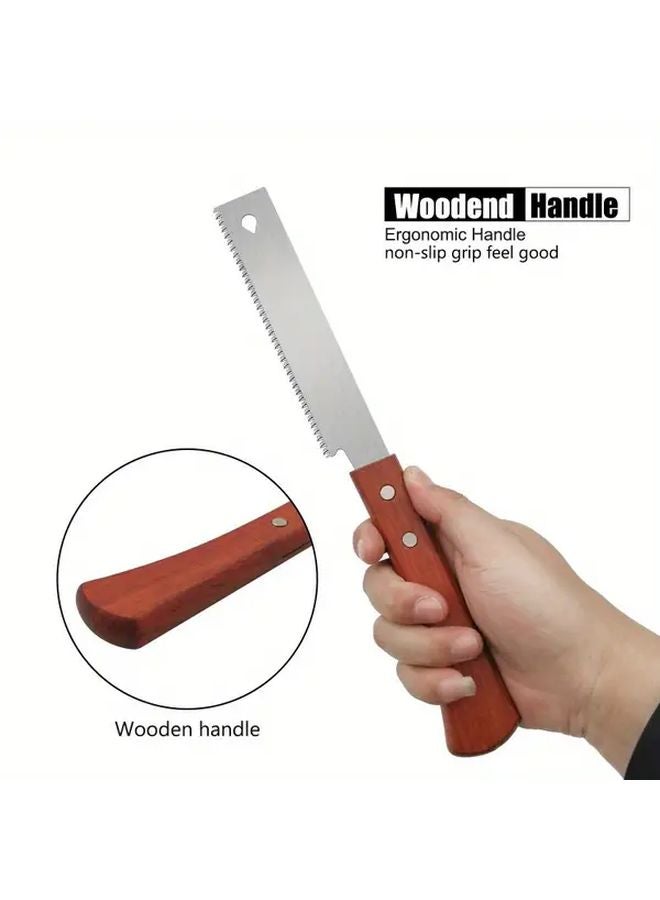 6 Inch Flush Cut Hand Saw Heavy Duty Metal Construction For Woodworking Garden DIY - Image 4