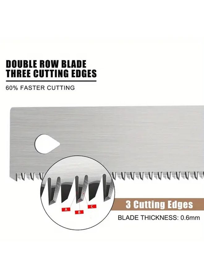 6 Inch Flush Cut Hand Saw Heavy Duty Metal Construction For Woodworking Garden DIY - Image 5