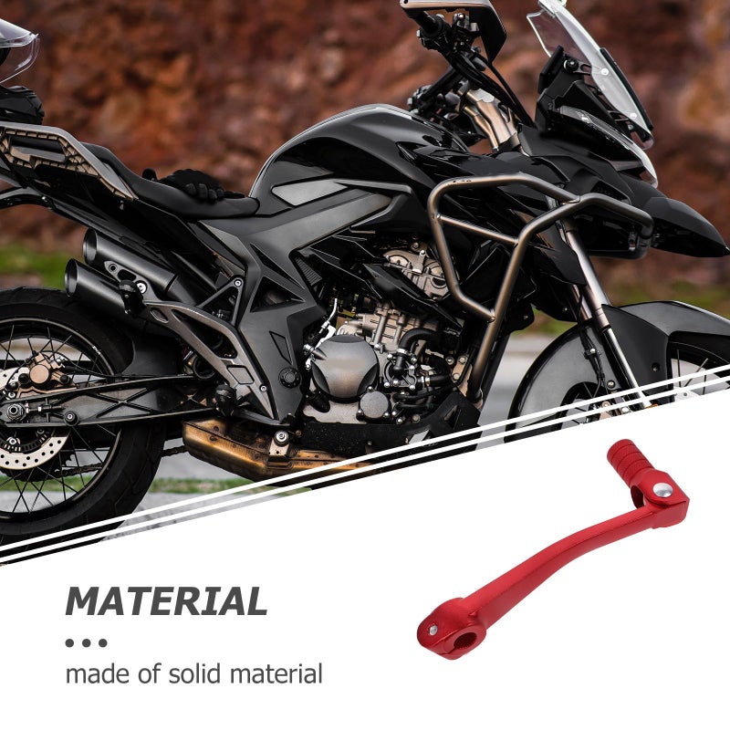 Foldable Red CNC Aluminum Motorcycle Gear Shifter Lever For 110cc Dirt Bike - Image 4