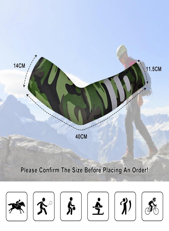 TCCFCCT Hard Hat Sun Shade, Full Brim High Visibility Hard Hat Sun Visor Neck shield and Bandana Face Scarf with Construction Arm Sleeves, Hard Hat Accessories, Hard Hat Not Included, 3 Packs, Camo - Image 4
