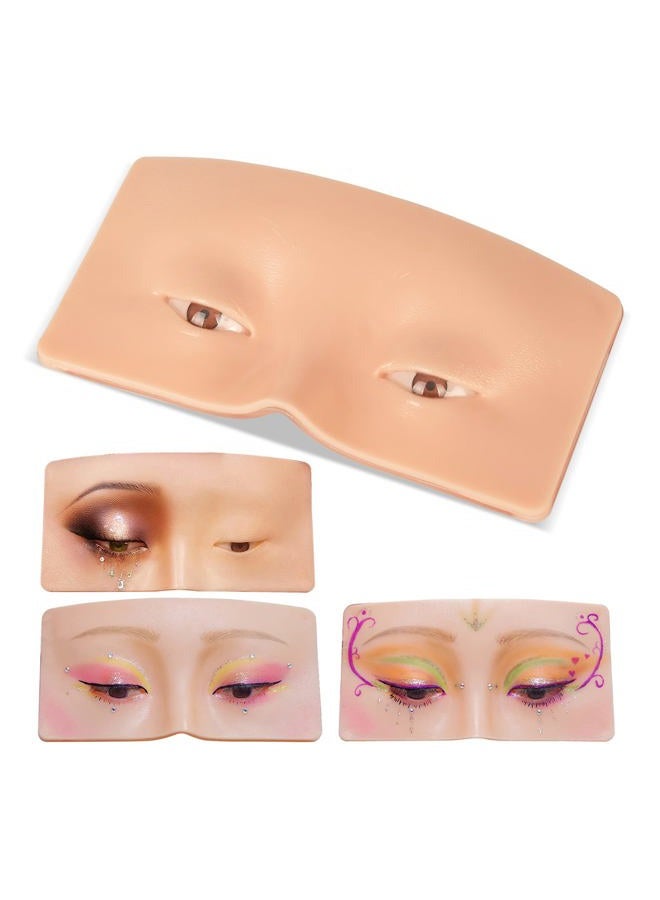 JimKing Makeup Practice Face, Makeup Practice Board, Faccial Practice Skin for Professional and Beginners, 3D Realistic Model for Eyelash Extensions, Eyeliner And Eyeshadow Face Makeup Practice - Image 1