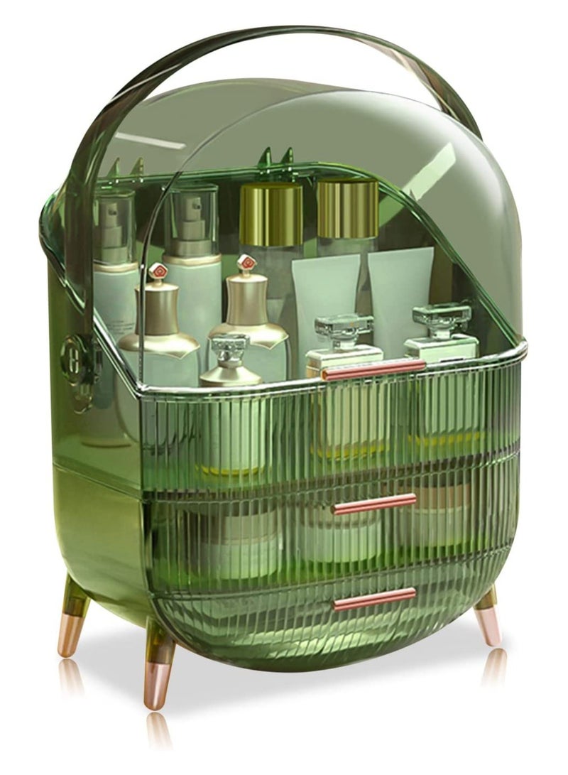 شاربدو المحمولة سلسلة الرجعية متعددة الوظائف حالة المكياج الغبار مربع تخزين مستحضرات التجميل ، منتجات العناية بالبشرة مجوهرات المنظم صندوق التشطيب سطح المكتب الحمام - Image 3