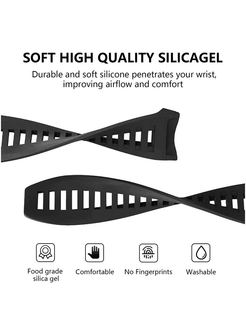 SYOSI Watch Band Waterproof Wristband Strap for Garmin Instinct Soft Silicone Replacement Watch Strap for Garmin Instinct Garmin Instinct 2 Solar Tactical with Adapter Tools - Image 4