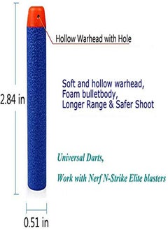 Darts for Nerf 7.2 cm, Pack of 200 Refill Darts Refill Bullets Foam Darts s for Nerf N-Strike Elite Series Blasters Toy Gun (Blue)