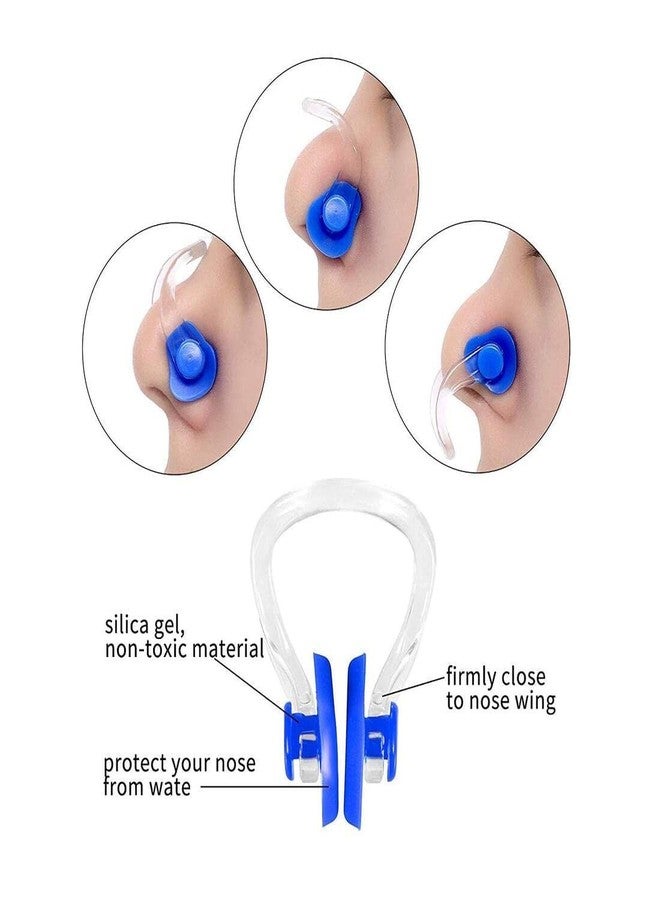 Digital Shoppy Silicone Swimming Nose Clip with Ear Plugs Set for Swimming or Other Watersports (black) - Image 4