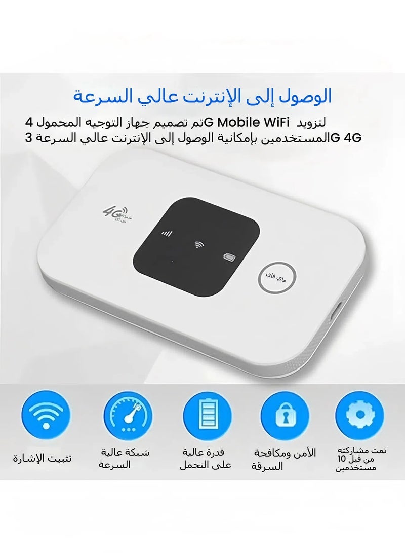 Portable WiFi Adapter High Speed 4G Mobile WiFi Hotspot Router USB Portable WiFi Router for Mobile Phone Laptop Desktop Tablet（Eurasian version） - Image 4
