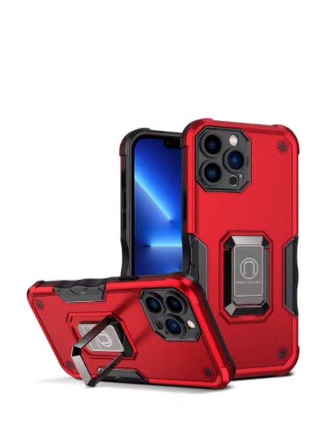 جولف لينك غطاء خلفي لحماية هاتف آيفون 14 برو من آبل، لون أحمر - Image 1