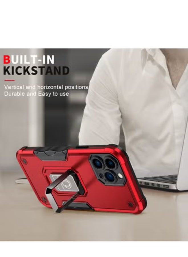 جولف لينك غطاء خلفي لحماية هاتف آيفون 14 برو من آبل، لون أحمر - Image 3