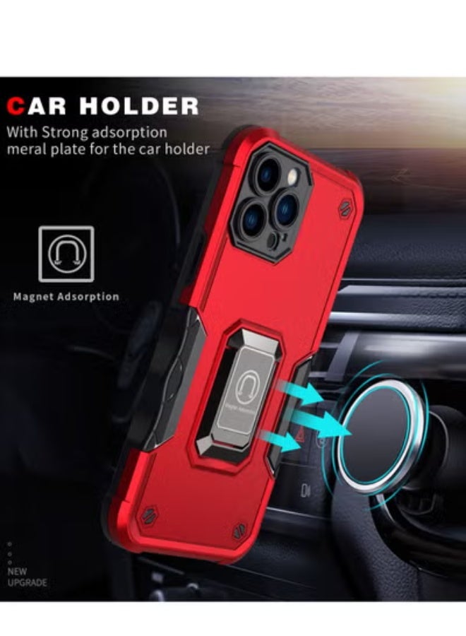 جولف لينك غطاء خلفي لحماية هاتف آيفون 14 برو من آبل، لون أحمر - Image 5