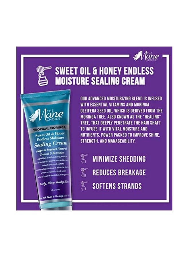 The Mane Choice Tropical Moringa Sweet Oil & Honey Endless Moisture Restorative Hair Spray, Supports Natural Hair Growth & Retention, Hydrating Curl Refresher & Shine Spray, Fights Frizz, 8 Fl Oz - Image 4