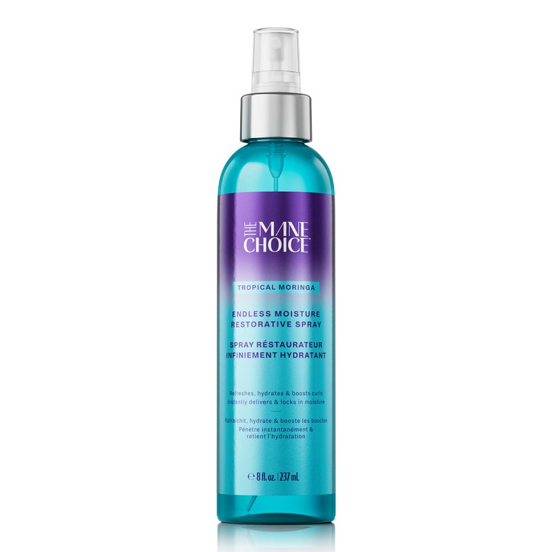 The Mane Choice Tropical Moringa Sweet Oil & Honey Endless Moisture Restorative Hair Spray, Supports Natural Hair Growth & Retention, Hydrating Curl Refresher & Shine Spray, Fights Frizz, 8 Fl Oz - Image 1