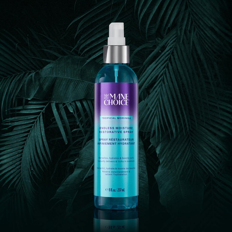 The Mane Choice Tropical Moringa Sweet Oil & Honey Endless Moisture Restorative Hair Spray, Supports Natural Hair Growth & Retention, Hydrating Curl Refresher & Shine Spray, Fights Frizz, 8 Fl Oz - Image 2