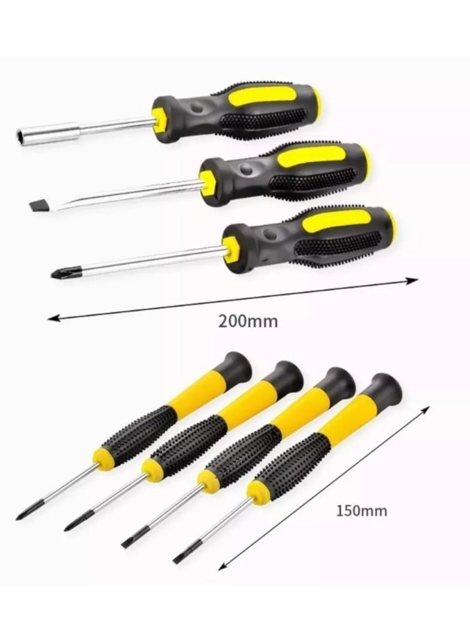 KINGMAZI - Small Household Mechanic Tool Set - 108 Piece Tool Box Set, Basic Home Tool Kit, Car Tool Set, Mechanic Hand Tool Kit, Tool Kit for Home - Image 1