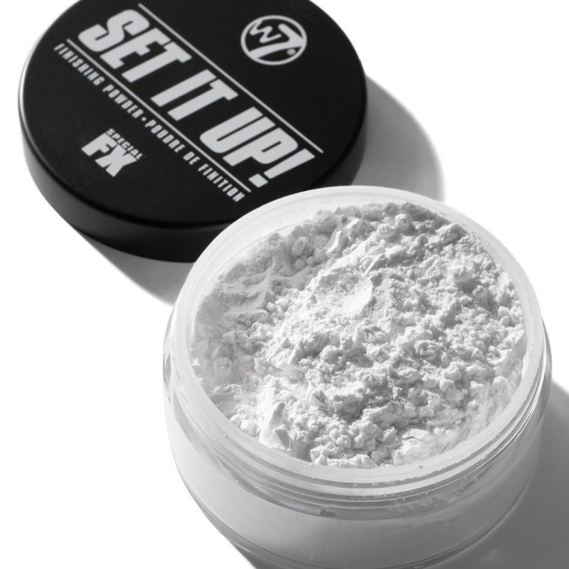 W7 Set It Up Loose Setting Powder & Precision Puff â€“ Translucent, Feather-Light Finishing Powder & Soft Puff for a Flawless, Matte Finish â€“ Easy, Mess-Free Application for Every Makeup Lover! - Image 2