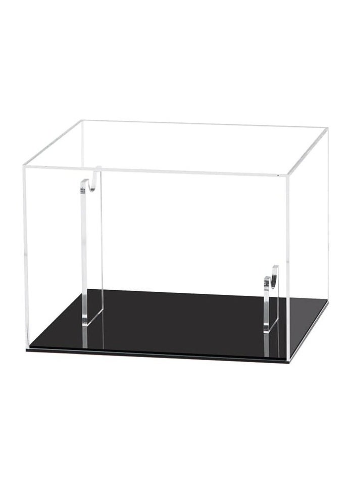 Generic - Hat Display Case Baseball Football Cap Display Case Stand Holder Clear Acrylic Box Square UV Protection Cabinet Protection Storage Cover - Image 1