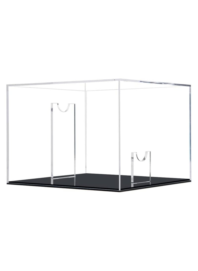 Generic - Hat Display Case Baseball Football Cap Display Case Stand Holder Clear Acrylic Box Square UV Protection Cabinet Protection Storage Cover - Image 1