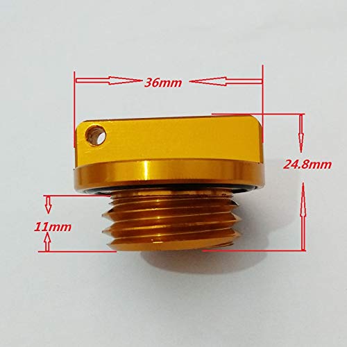 ESUBOSHI Oil Filler Cap Plug For Yamaha R1 R3 R6 FZ1 FZ6/R FZ07 FZ8 FJR1300 MT01 MT07 YFM600 FZR FZS TDM XVS650 TZ250 (yellow) - Image 3