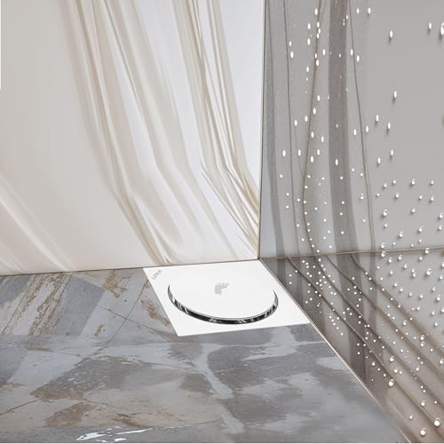 LIPKA Pop-Up Square Flat Cut Floor Drain |Premium Stainless Steel |6 x 6 Inches| Silver - Image 1